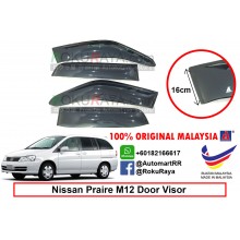 Nissan Praire M12 (3rd Gen) 1998-2004 AG Door Visor Air Press Wind Deflector (Extra Big 16cm Width)